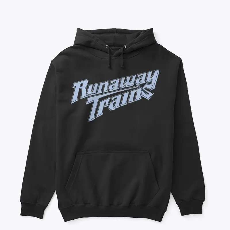 Runaway Trains Logo (blue on black)