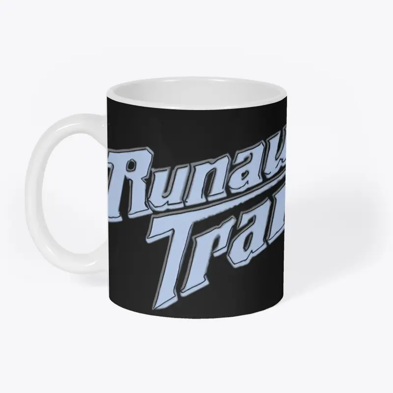 Runaway Trains Logo (blue on black)